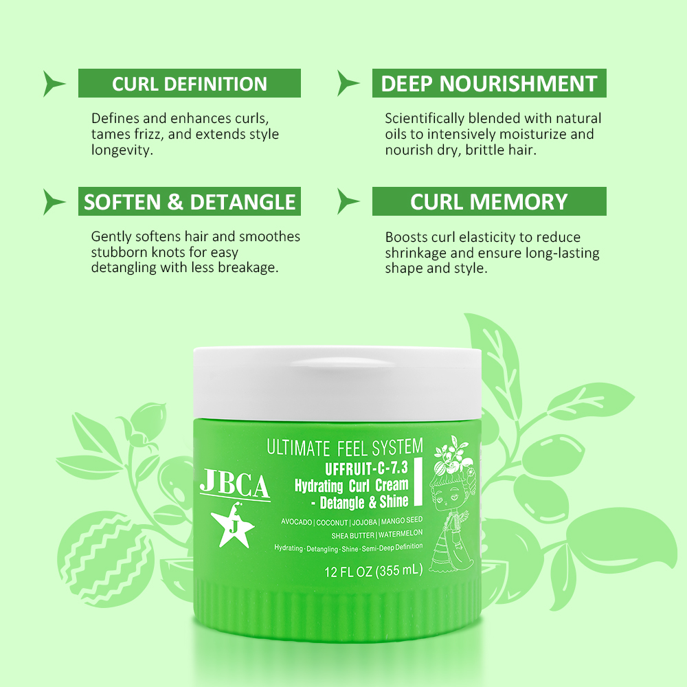 jbca hydrating curl cream curl definition deep nourishment styling benefits green product page