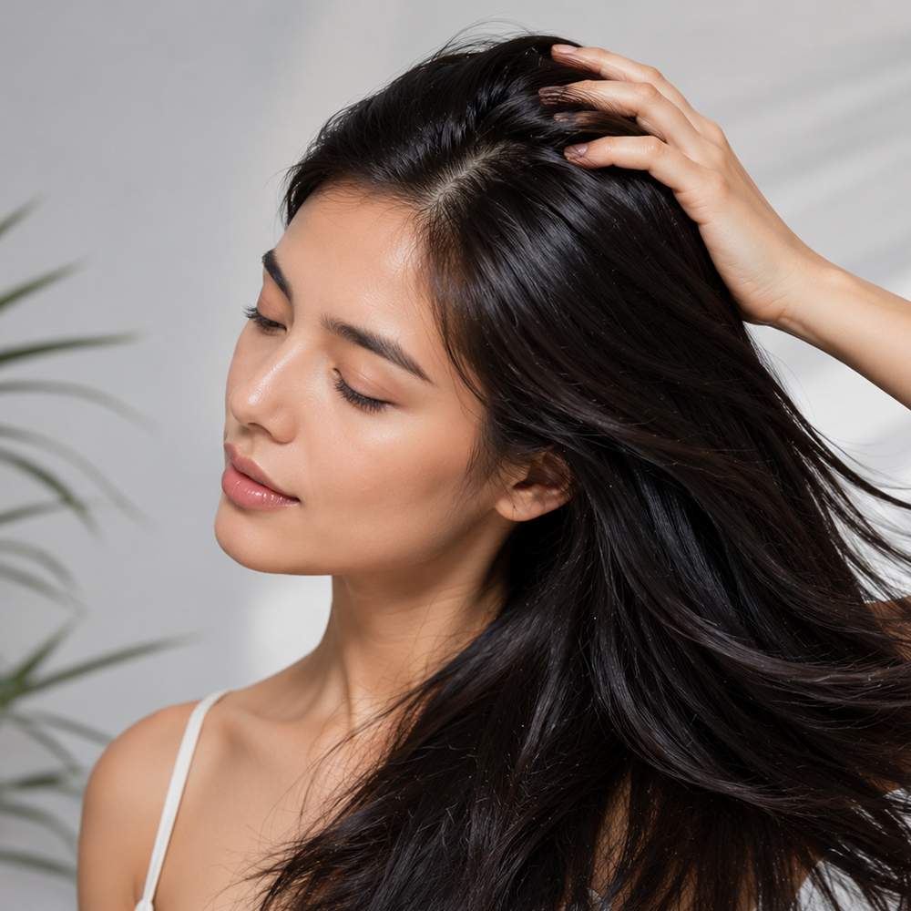 Anti-dandruff and anti-itch charcoal detox conditioner for scalp comfort