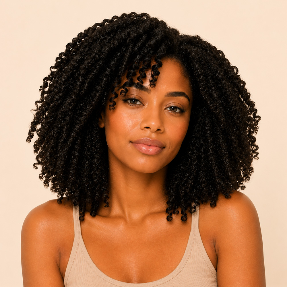 After Twisting Butter defined twist out soft hydrated coils