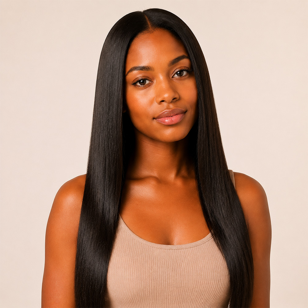 After Xtreme Shine & Hold sleek shiny straight hair long lasting hold finish