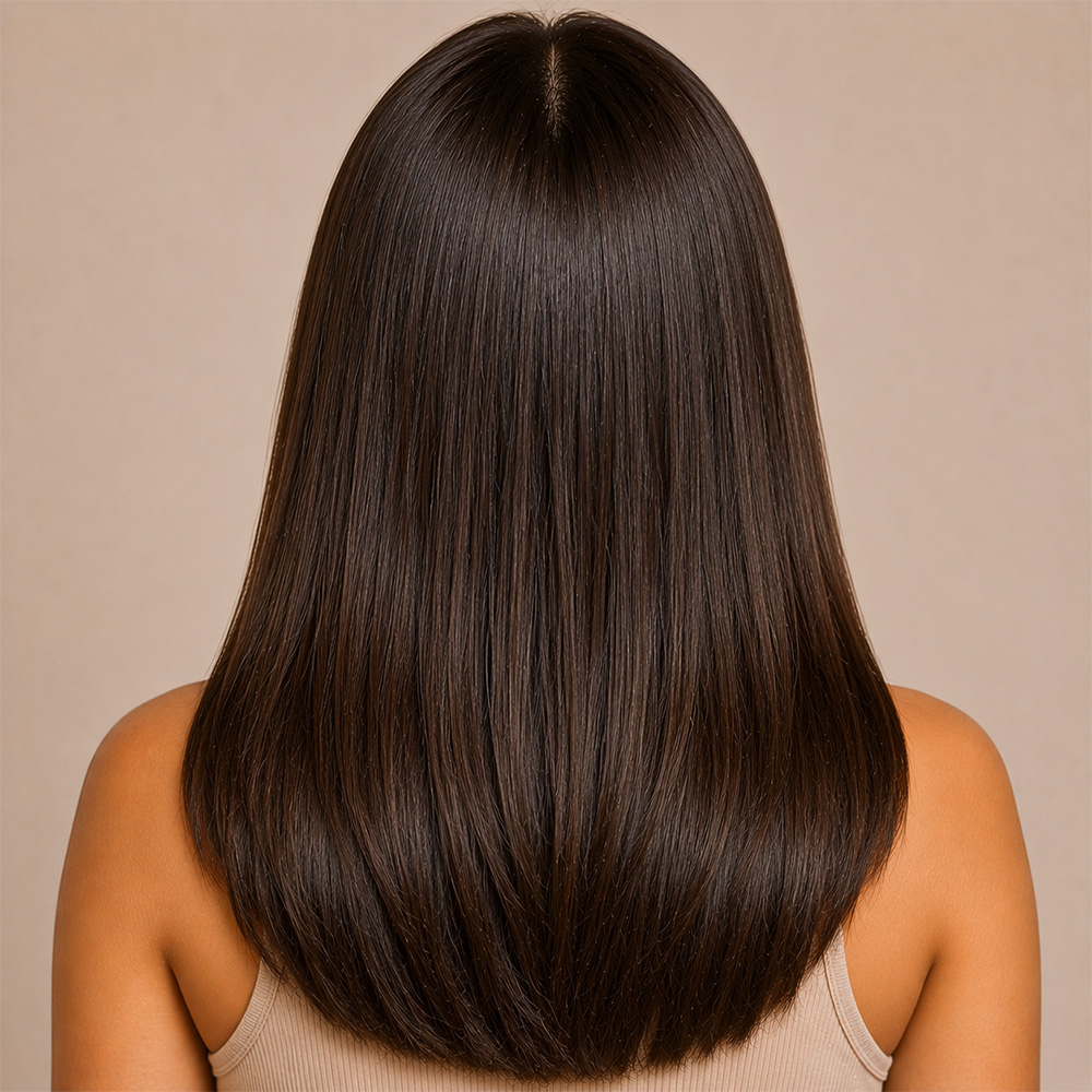 After deeply nourished hair