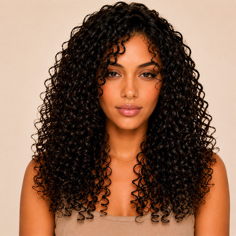 After defined medium hold curls
