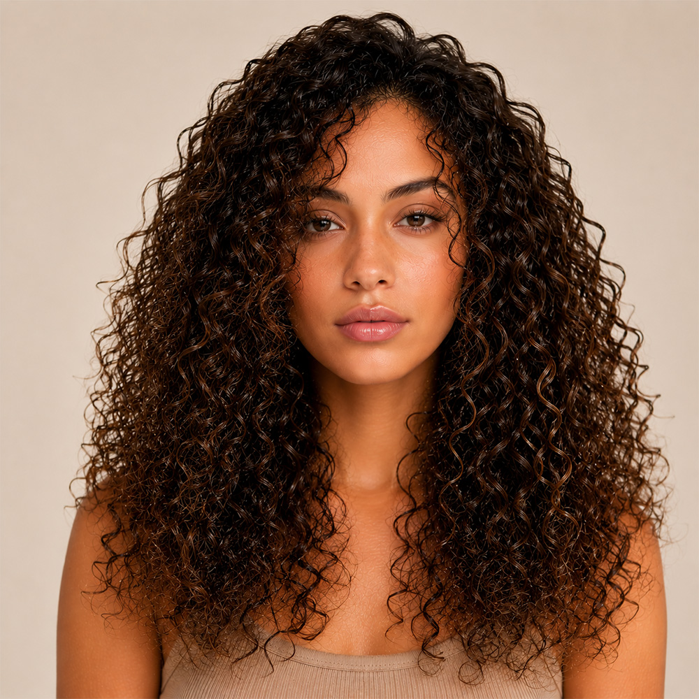 After hydrated defined curls