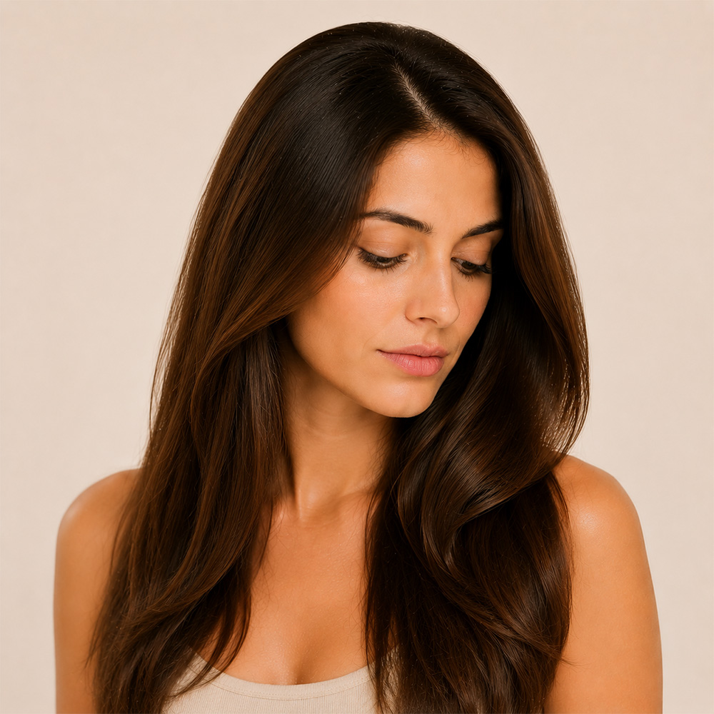 After hydrated soft revived shiny healthy looking hair