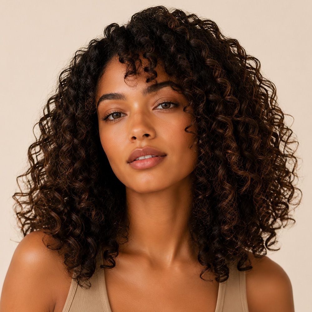 After soft bouncy curls