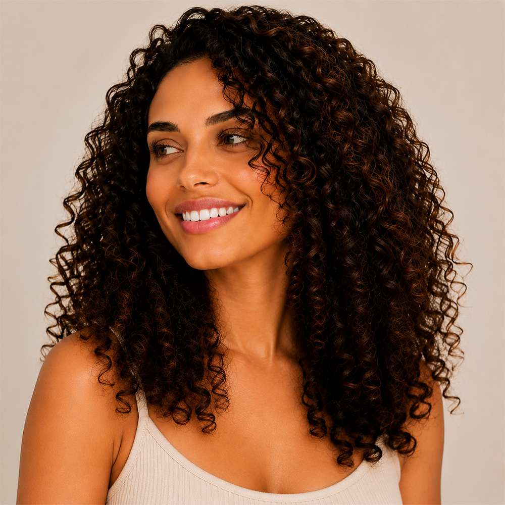 After soft defined curls
