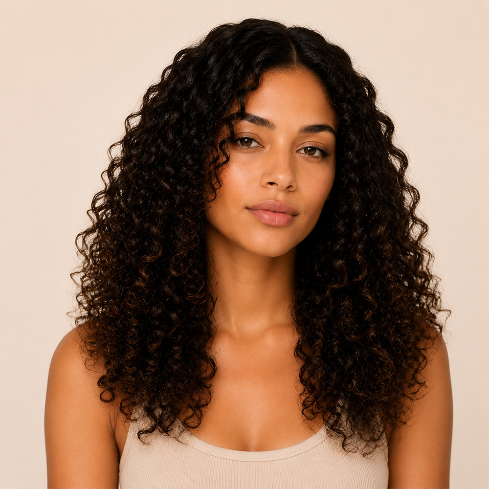 After soft detangled curls improved definition and smooth texture prep result