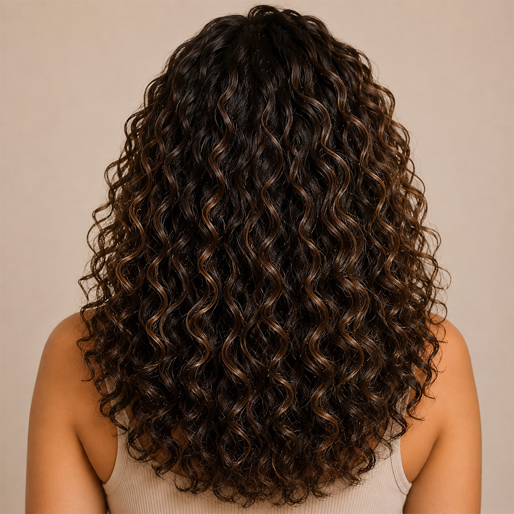 After soft nourished curls