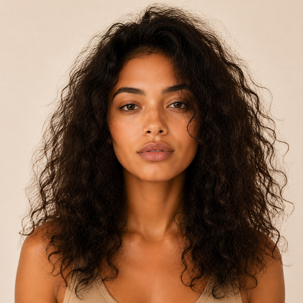 Before Weightless Bounce Soufflé flat frizzy curls