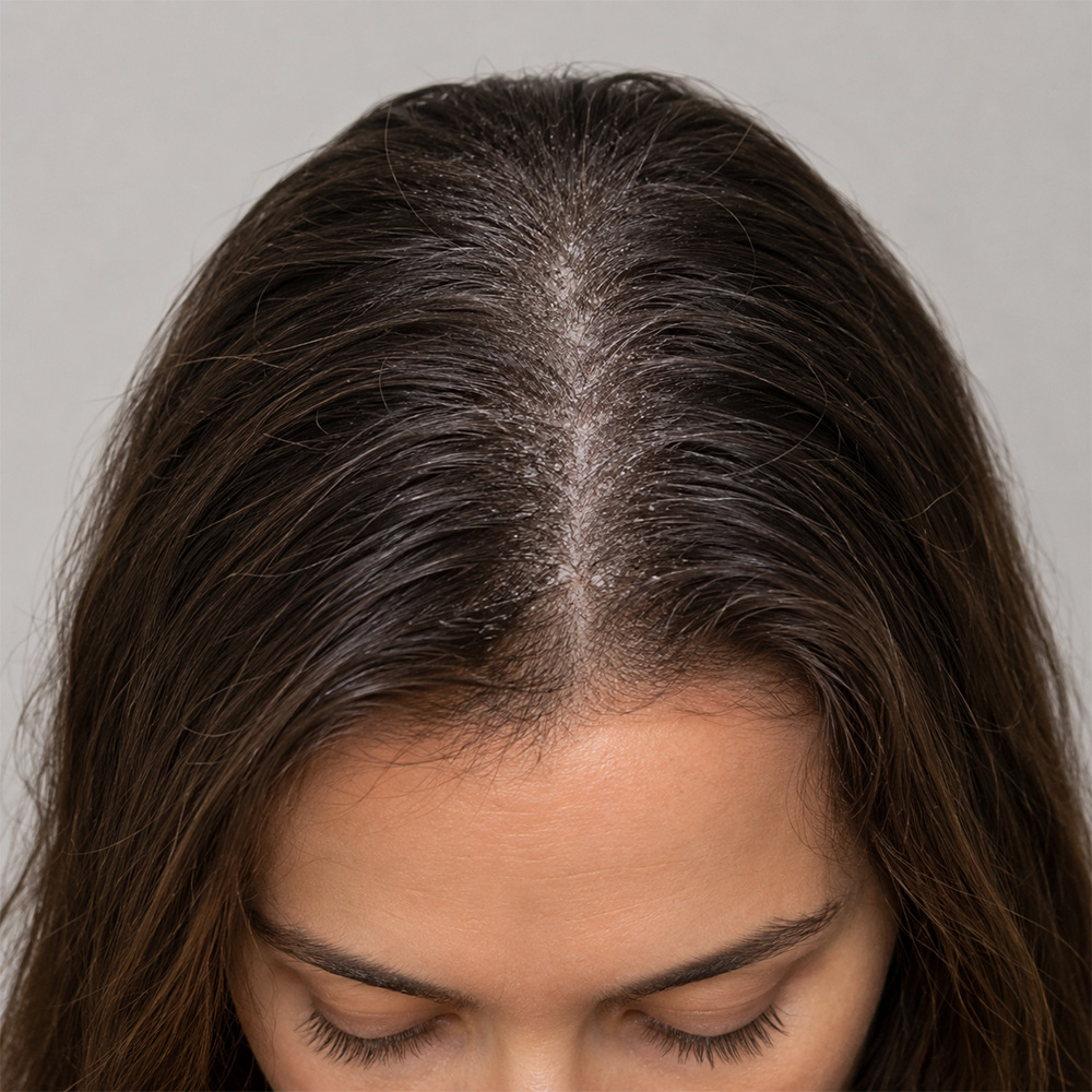 Before dry uncomfortable scalp