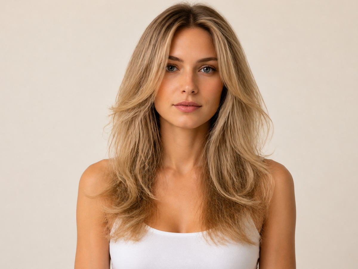 After fuller looking hair
